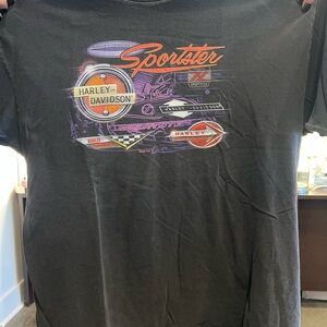 Harley-Davidson Black and Purple Sportster Tee